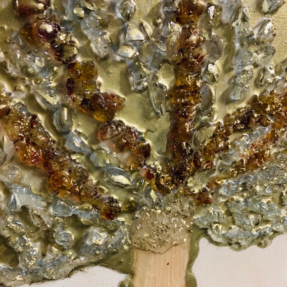 Tree of life glass stones resin art 11/17 inches - Picture 4 of 12